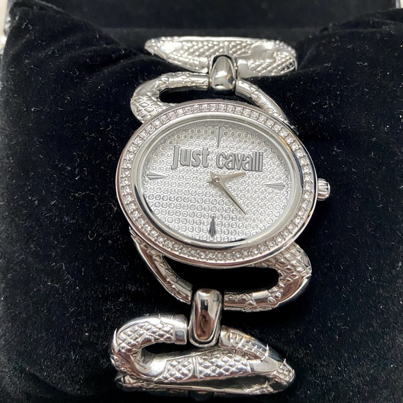 New in box Just Cavalli silver watch in box - Picture 1 of 5